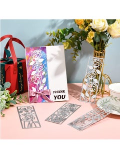 KASTWAVE 4 Pcs Metal Flower Frame Cutting Dies for Card Making Embossing Stencil Die Cuts for Scrapbooking DIY Flower Bookmark Card Decoration  - Image 4