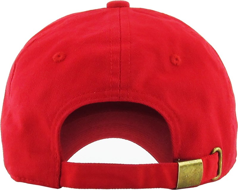 KBETHOS Red Unisex-Adults Adjustable Plain Cap. Polo Style Low Profile Cotton Baseball Hat - Image 2
