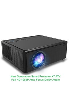 General Multifunctional Projector New Generation Smart Projector X7 ATV Full HD 1080P Auto Focus Electric Focus 4-Point Keystone Correction Dolby Audio Dual Stereo Speaker DVD, TV BOX  - Image 2