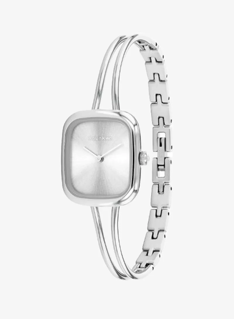 Calvin Klein  Calvin Klein Two Hand Quartz Movement Watch for Women CK ADORE Collection with Silver Stainless Steel Bracelet - 25100131 for Women | Best Price UAE