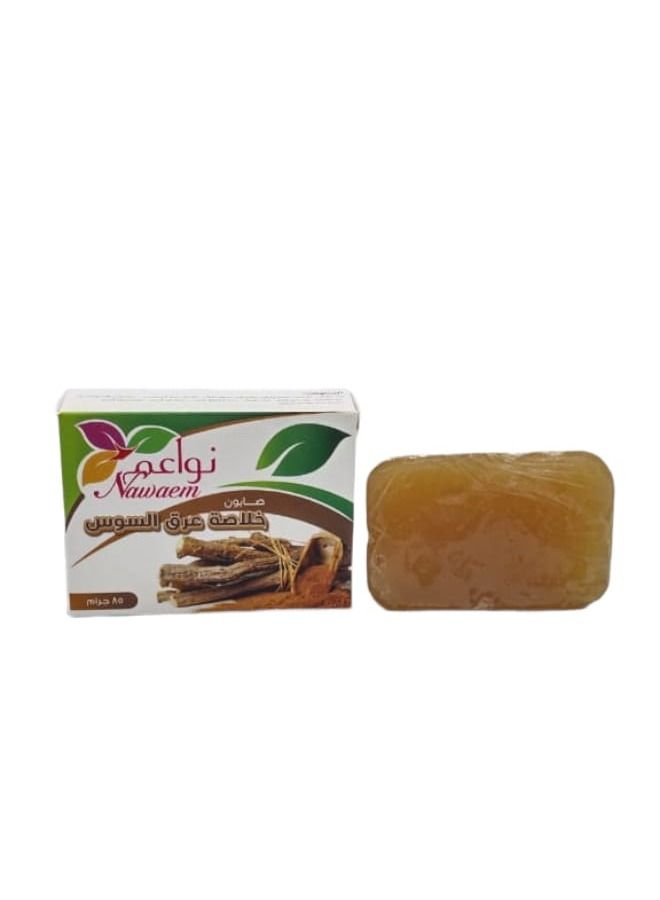 نواعم صابون خلاصة عرق السوس 85 جرام