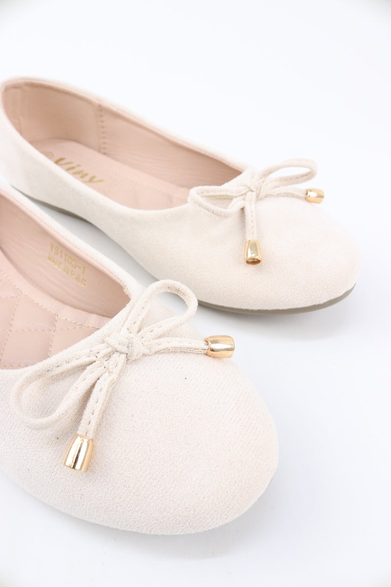 VINY Women's Cushioned Ballet Flats – Lightweight Slip-On Flat Shoes, Comfortable Everyday Walking & Office Ballerina Shoes with Soft Support Insole - Image 3