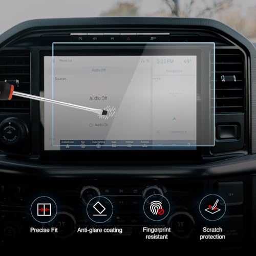 Kykr Tempered Glass Screen Protector for 2022, 2023, 2024 & 2025 Ford F-150, SYNC4 12 Inches Screen, 9H Hardened, Anti-Glare, Anti-Scratch Glass, Easy to Apply, Water-Resistant Car Accessories,Touchscreen Display Car Accessory, Gloss - Image 5