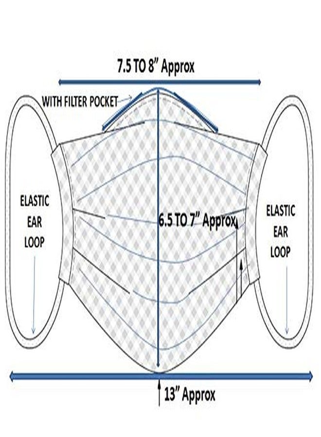 Touchstone anti pollution smog smoke cold cough protective face masks Soft cotton Reusable Washable Handcrafted Double Layer Fabric for women, men. (Pack of 3). Solid Green - Image 3