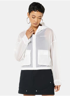 Sheer Hooded Jacket