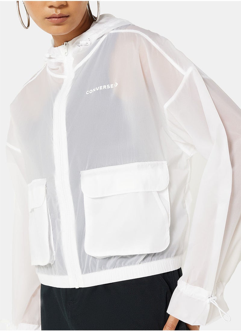 CONVERSE - Sheer Hooded Jacket - Image 1