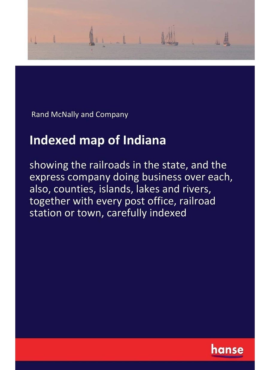 Indexed Map of Indiana  - Image 1
