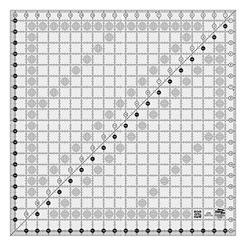 Creative Grids Quilt Ruler 20-1/2in x 20-1/2in Square – CGR20 – Made in USA, Non-Slip Grip Acrylic Quilting, Sewing, Crafting, Patchwork Ruler for Measuring & Cutting Fabric - Image 5