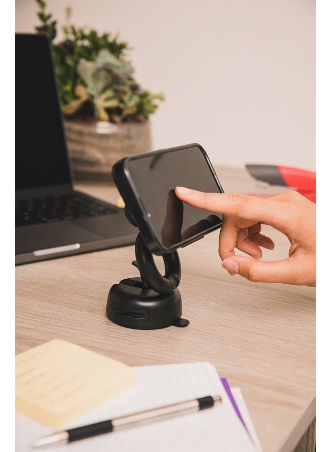 POPSOCKETS Multi-Use Phone Mount for Dash,Desk ,Windshield- Black