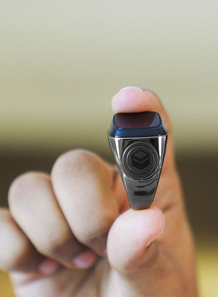 iQIBLA Smart Tasbih Zikr Ring OLED Display 0.42" Metal Smart Ring App Operated Tasbih Counter Prayer Reminder Technology 5 Prayer Time Reminders iQibla Smart Zikr Ring M02 Metal Smart Zikr Ring Long Battery Backup 22MM Space Grey - Image 4