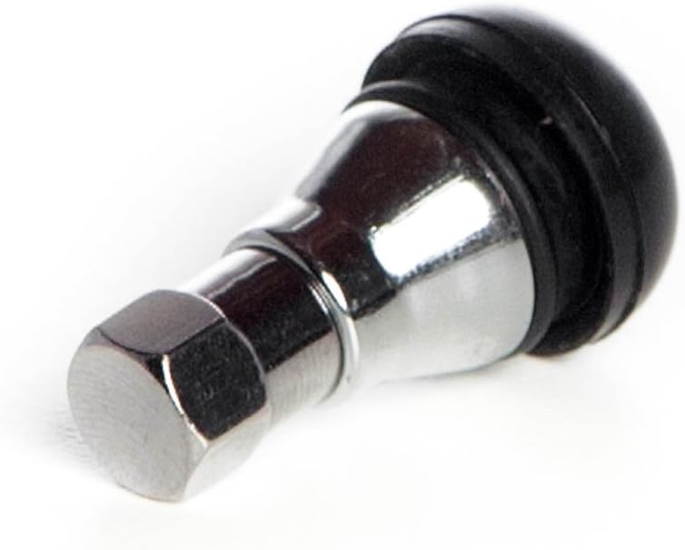 Circuit Performance Shorty Chrome Valve Stems TR412 TR-412 22mm Low Profile (Set of 4) - Image 2