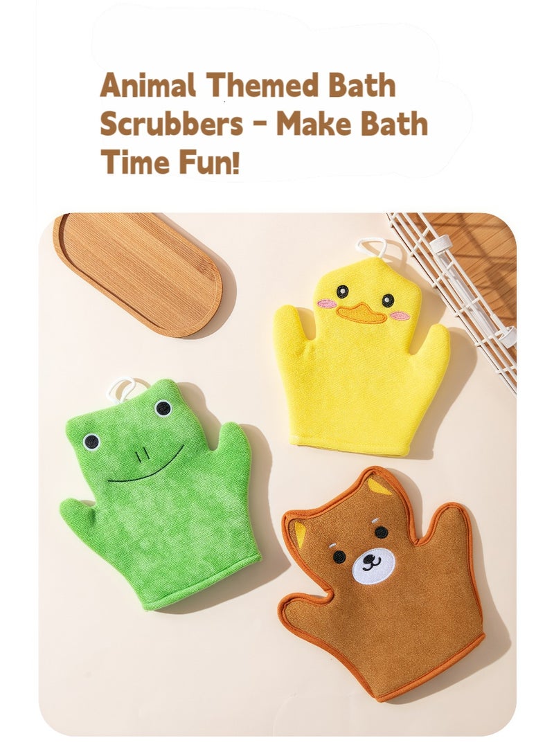 Deep Exfoliating Glove, Loofah for Shower Cleaning and Exfoliating The Skin ,Body Scrubber Loofah Sponge for Dead Skin Remover Making Moroccan Bath at Home 3pcs - Image 3