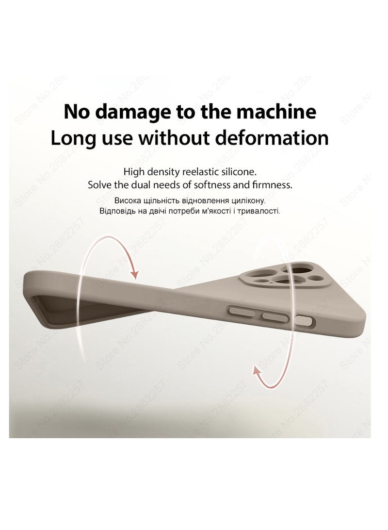 AROAQ Iphone Silicon Case, Silky-soft Touch Full-body Protective Phone Case, Luxury Original Liquid Silicone Case Mention For Iphone 15 Pro Max, 15 Plus, Pro, ( Light Blue ) - Image 2