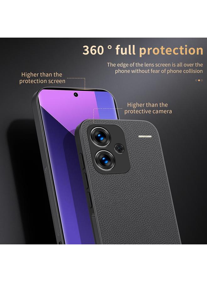 S-TOP Case For Redmi Note 13 Pro+ HUIYI Leather Magnetic Phone Case - Image 3