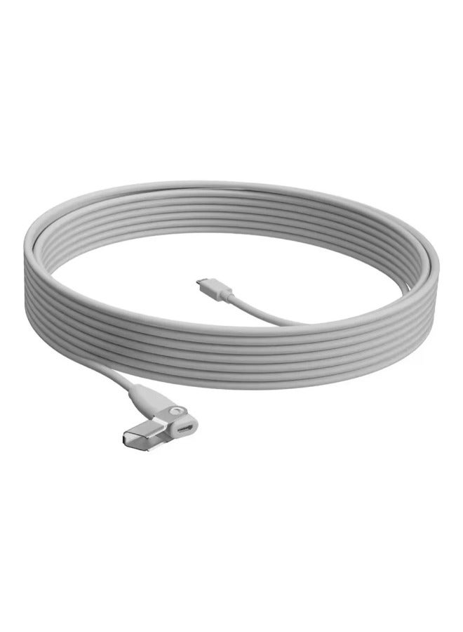 Logitech Rally Mic Pod Extension Cable 10 M - 952-000047 Grey