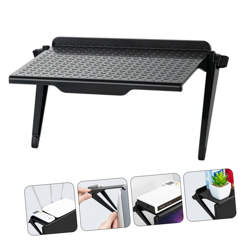 Heavy Duty Monitor Stand Riser with Storage Shelf Easy Installation Black - Image 5