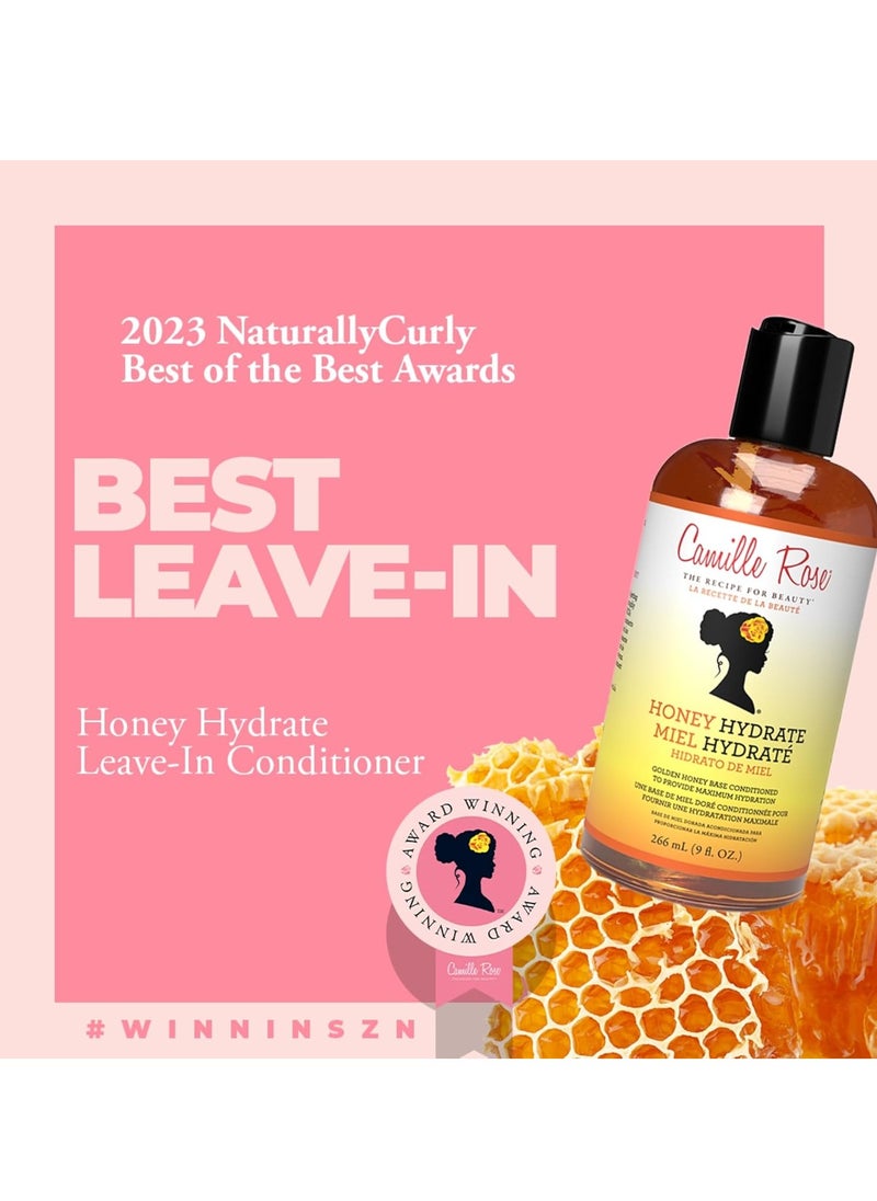 Camille Rose Camille Rose Honey Hydrate Leave In Conditioner, with Aloe and Olive Oil, to Soften Smooth and Protect, Moisturizer for All Hair Types, 9 fl oz  - Image 2