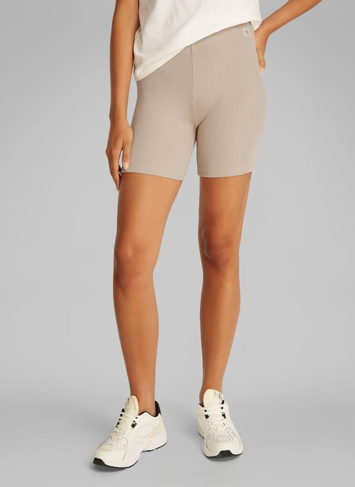 Calvin Klein Jeans High Waist Ribbed Shorts  - Image 1