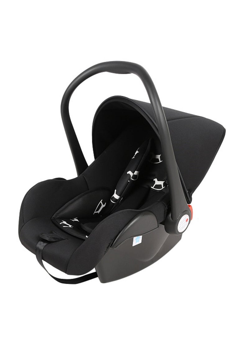 ماس مقعد سيارة للأطفال حديثي الولادة حتى سن 15 شهر مع وضعيات مواجهة للأمام وللخلف  وحزام أمان ، المقعد سهل الفك والتركيب ومبطن وناعم  ومريح لجلوس الطفل . - Image 1
