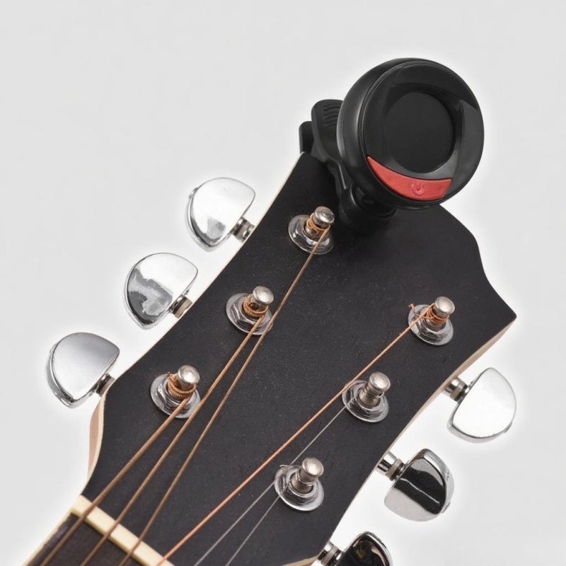 Rowin Clip On Tuner: Black Mini Size, Vibration Pickup, Color Rotatable Backlight Screen - Multi-Instrument Tuning Range, For Guitar Bass Violin Ukulele Chromatic Use - Image 4
