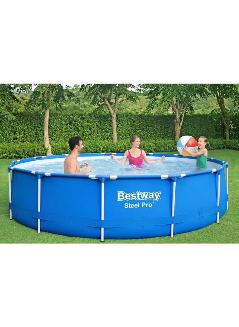 Bestway Steel Frame Swimming Pool 3.96 x 0.84 m with Filter Pump, 8680 L Capacity, Blue - Image 1