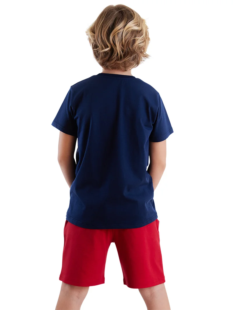 ج&مشب طقم شورت وتيشيرت للأولاد