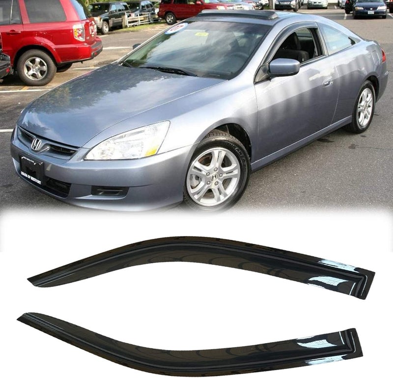 Puermto Side Window Wind Deflector Set for 2003-2007 Honda Accord 2-Door Coupe - Image 1