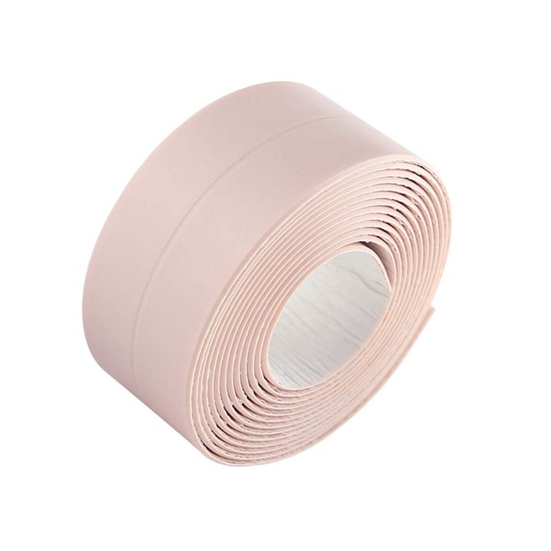 KaLaiXing Tub and Wall Caulk Strip. Kitchen Caulk Tape Bathroom Wall Sealing Tape Waterproof Self-Adhesive Decorative Trim (Pink) - Image 4