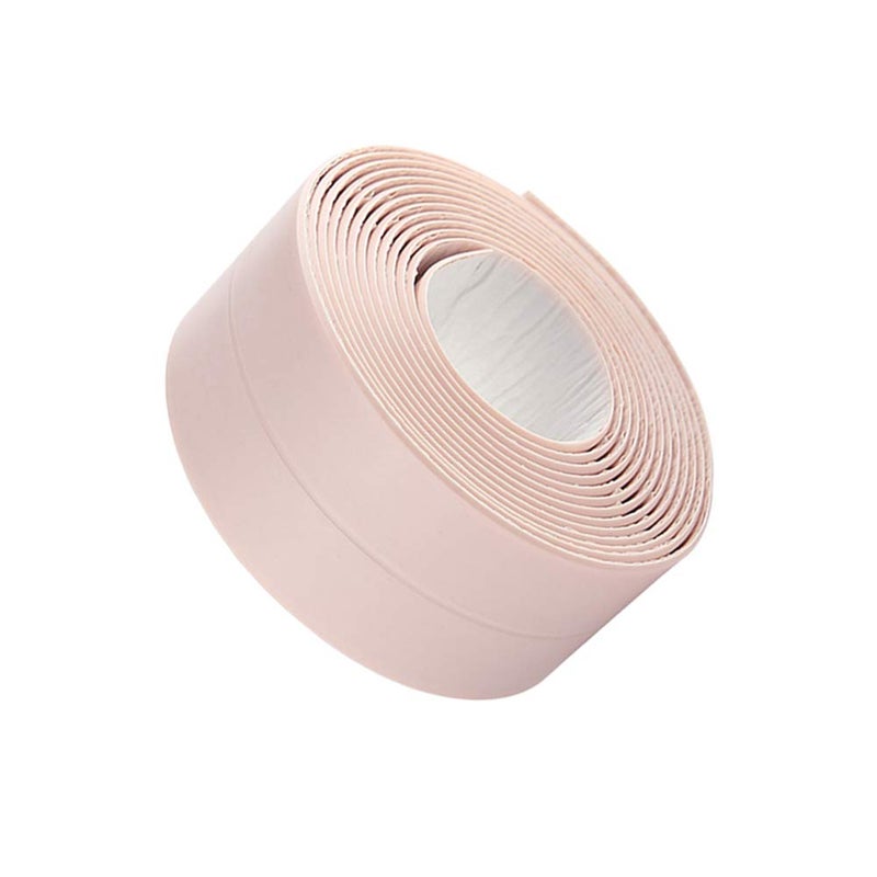 KaLaiXing Tub and Wall Caulk Strip. Kitchen Caulk Tape Bathroom Wall Sealing Tape Waterproof Self-Adhesive Decorative Trim (Pink) - Image 3