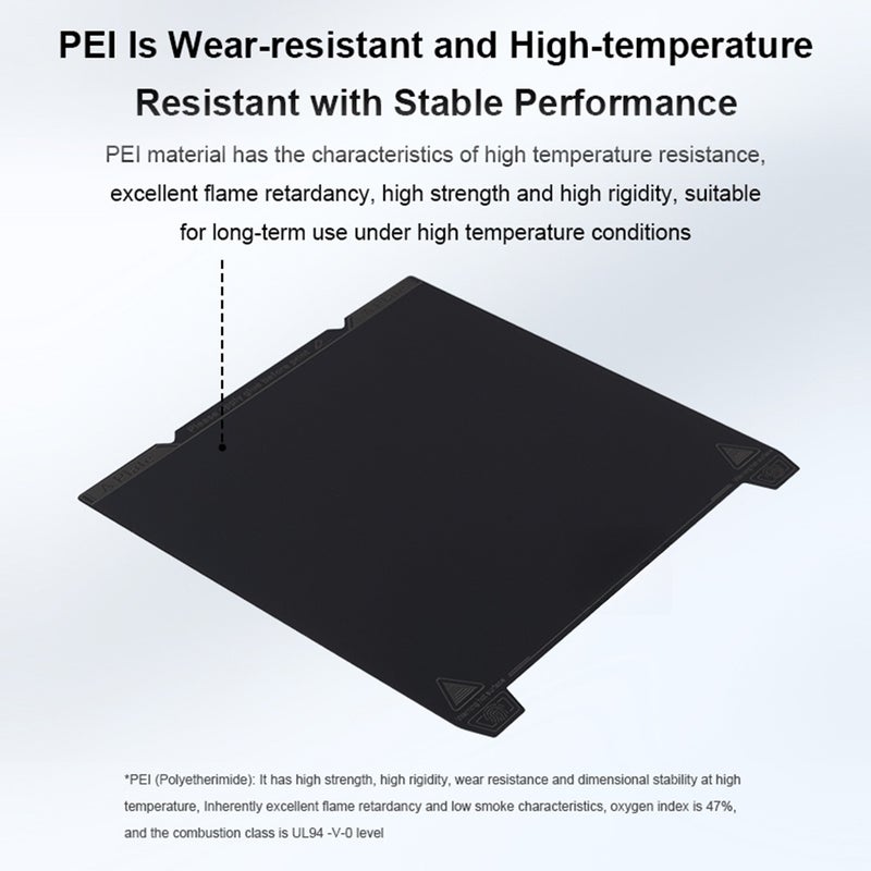 Creality K1 Smooth PEI Build Plate 235x235mm-Without Soft Magnetic Easy Model Removal Suitale for Ender-3 S1 / Ender-3 S1 Pro   / Ender-5 S1 / K1 / Ender-3 V3 SE and Compatible with FDM 3D Printers - Image 5