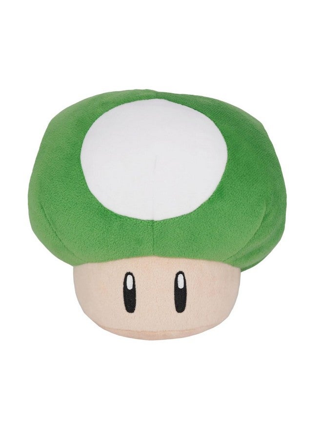 Nintendo Little Buddy 1821 Super Mario All Star Collection 1-Up Mushroom 6" Plush,Green
