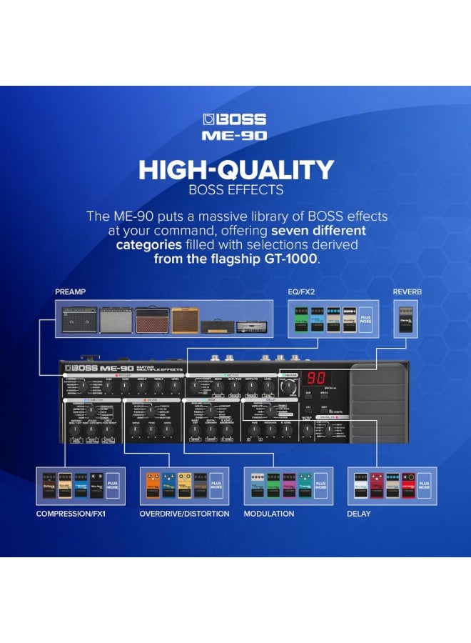 BOSS ME-90 GUITAR MULTI EFFECTS - Image 4