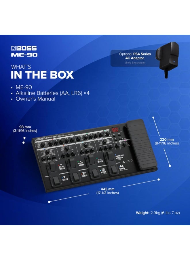 BOSS ME-90 GUITAR MULTI EFFECTS - Image 5