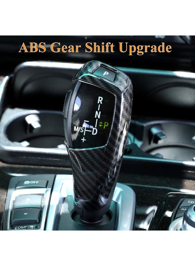 Generic Car Gear Shift Knob Cover Trim Carbon Panel Frame Cove Fiber Sticker Head Trim Fit For Bmw E60 E70 X5 X6 - Image 5