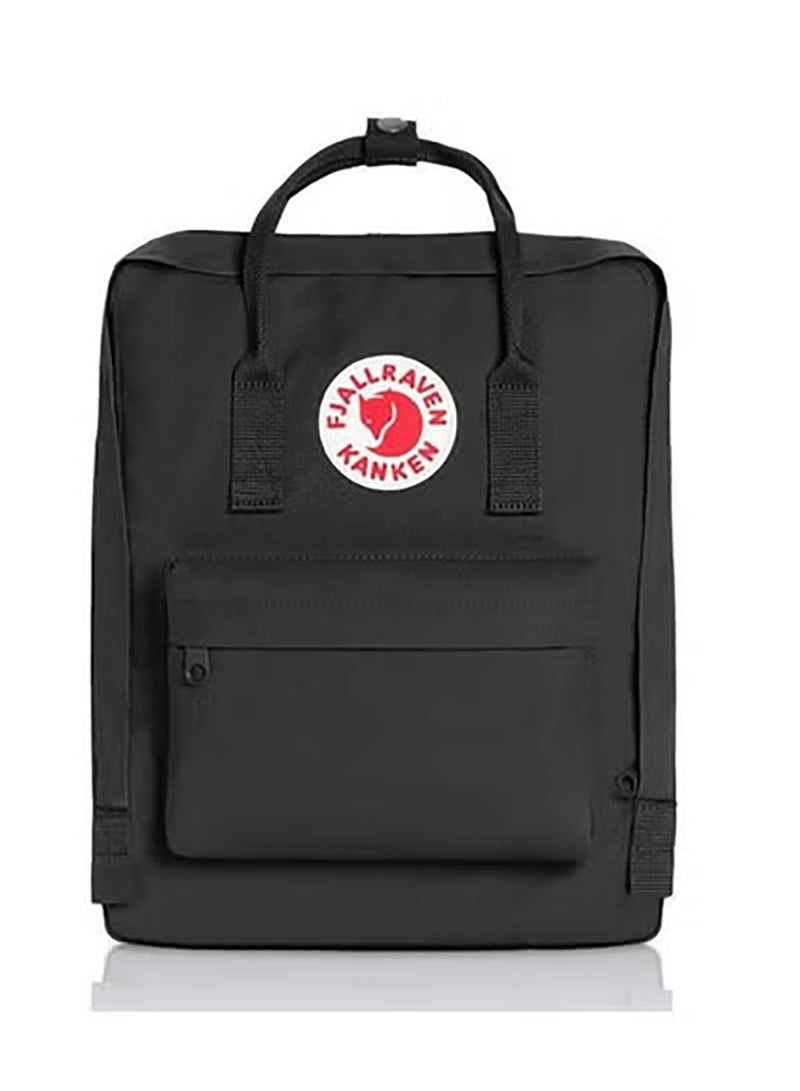 Fjallraven Classic Black Fjallraven Kanken Backpack, Versatile for Daily Use