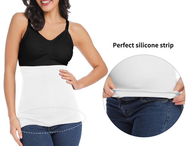 Rheane Maternity Belly Band for Pregnancy Pregnancy Support Belly Support Maternity Support Belt Pregnancy Support Black White Navy 1 - Image 4