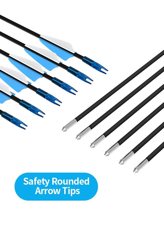 Snooe Bow and Arrow Set for Kids and Teens, Beginner Practice Bow, Youth Bow and Arrow with 6 Arrows and Accessories for Outdoor Sports Game  - Image 5