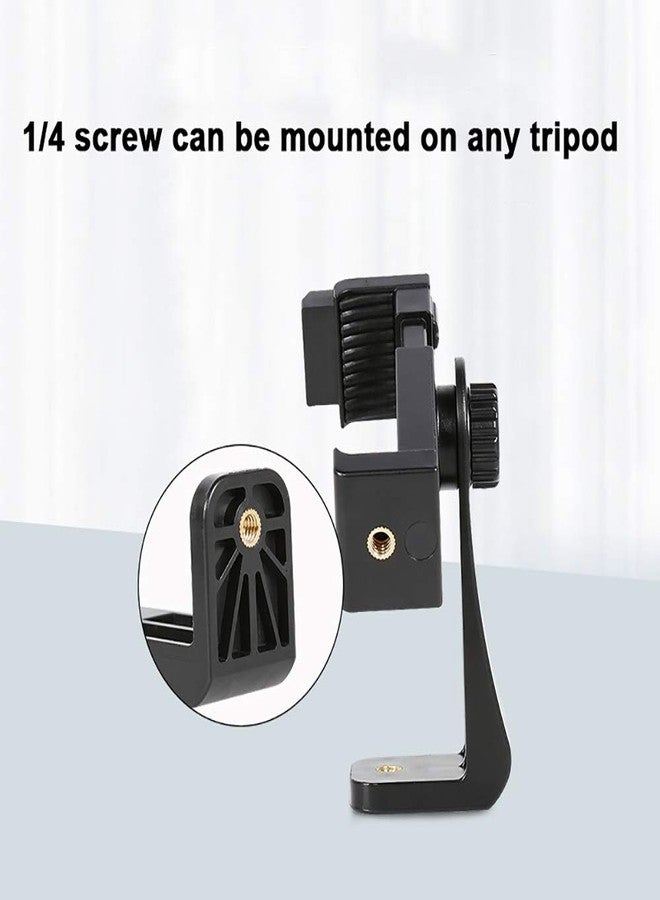 NEOHOOK 360 Degree Rotating Tripod Mount with Hotshoes Mount Mobile Phone Clip Holder Vertical Bracket Tripod Adapter - 1 Piece - Image 5