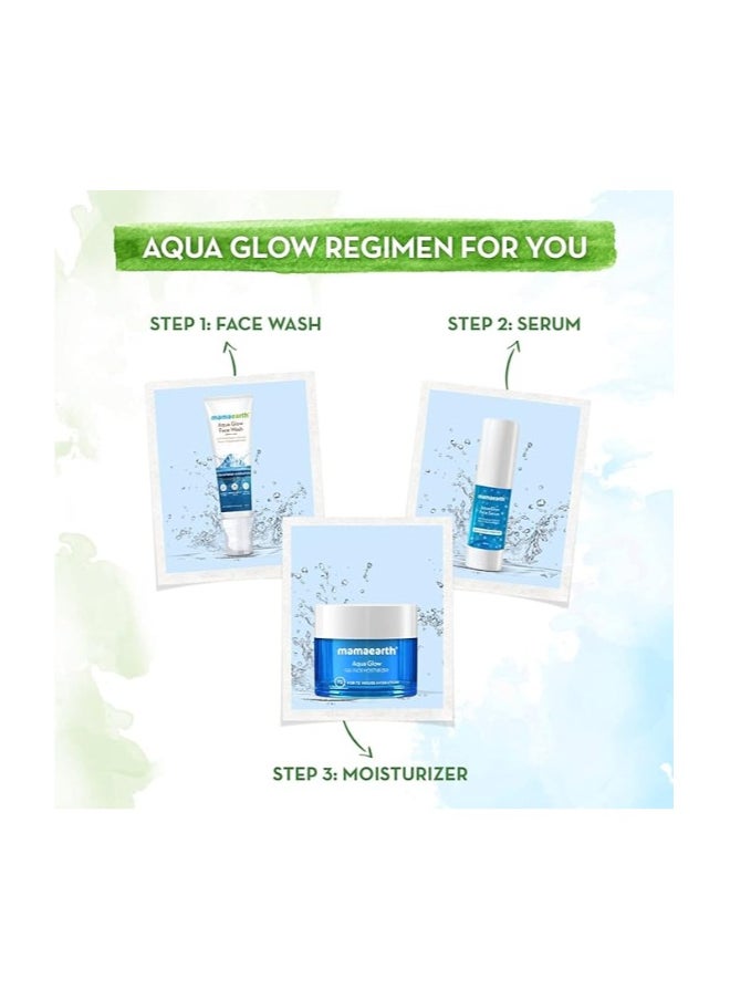 ماما إيرث - مرطب الوجه Mamaearth Aqua Glow Gel مع مياه الهيمالايا الحرارية وحمض الهيالورونيك لترطيب يدوم 72 ساعة - 100 مل - Image 1