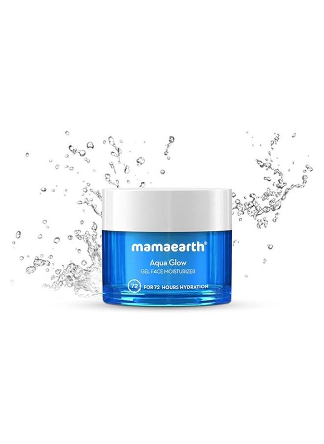 ماما إيرث - مرطب الوجه Mamaearth Aqua Glow Gel مع مياه الهيمالايا الحرارية وحمض الهيالورونيك لترطيب يدوم 72 ساعة - 100 مل - Image 1
