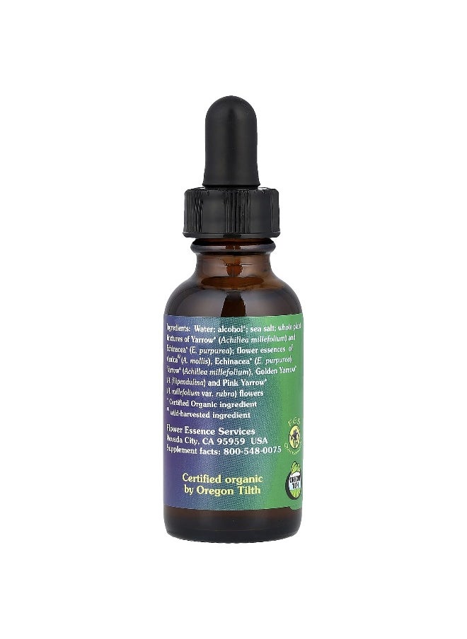 Flower Essence Services Flower Essence Services, Yarrow Environmental Solution, 1 fl oz (30 ml)  - Image 2