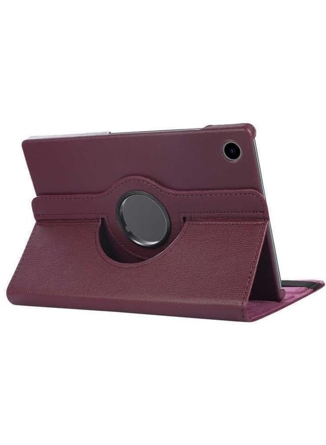 ELTRAZONE حافظة Galaxy Tab A9 - غطاء لوحي دوار 360° لجهاز Samsung Galaxy Tab A9 بحجم 8.7 بوصة (2023، SM-X200/SM-X205/SM-X207) - غطاء واقي من جلد PU مع وظيفة الاستيقاظ/النوم التلقائي - بنفسجي - Image 3