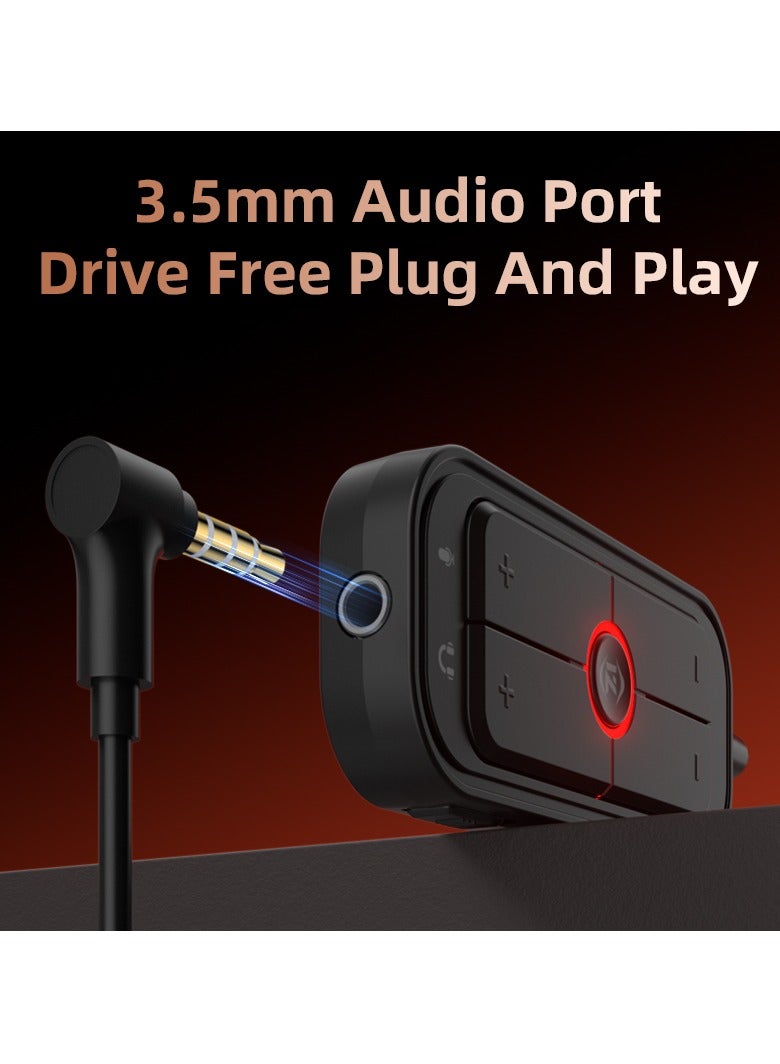 PIVA GS10 Sound Card Type-C to USB Controller for Clear Sound with 3.5 AUX Port and Microphone Controls Three EQ Adjustments and Mic and Headphone Volume Adjustment - Image 3