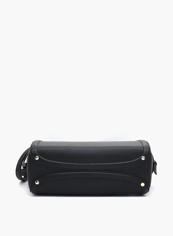 V Italia Solid Shopper Bag with Adjustable Strap