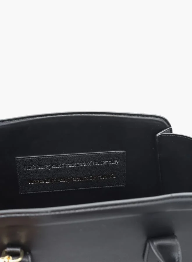 V Italia Solid Shopper Bag with Adjustable Strap