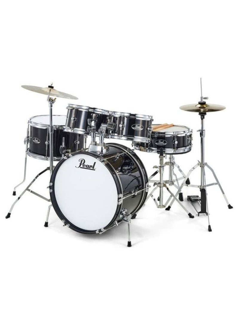PEARL Pearl Roadshow Junior RSJ465C/C #31 5-Pcs Drum Set with Hardware & Cymbals Jet Black Finsh  - Image 2