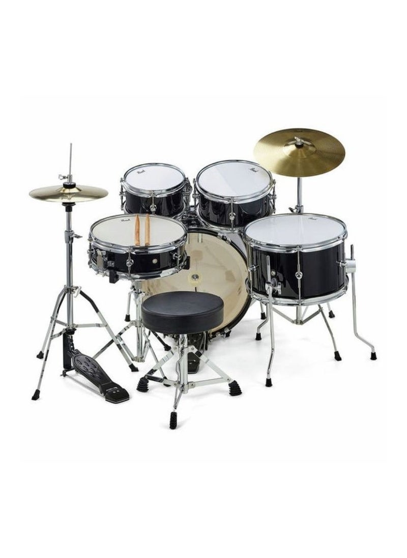 PEARL Pearl Roadshow Junior RSJ465C/C #31 5-Pcs Drum Set with Hardware & Cymbals Jet Black Finsh  - Image 4
