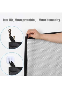 RATSAW Portable Mesh Baby Gate Mesh Magic Pet Dog Gate for Stairs Doorways Hallways Easy-Install Child's Safety Gates Folding for Indoor and Outdoor Safety Gate Width 180cm Height 78cm  - Image 2