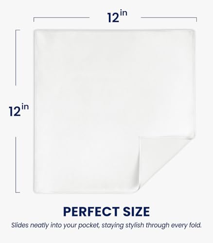 Selected Hanky Satin Pocket Square for Men Solid Color - Image 3