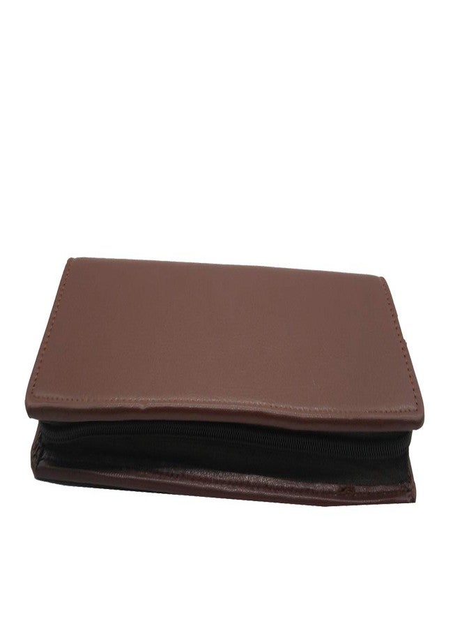 Essart PU Leather Key Case Pouch Wallet Keychain Key pouch holder Men & Women Key Pouch Holder, Bank Locker Key Pouch with 6 Hooks Zipper Closure - Image 1